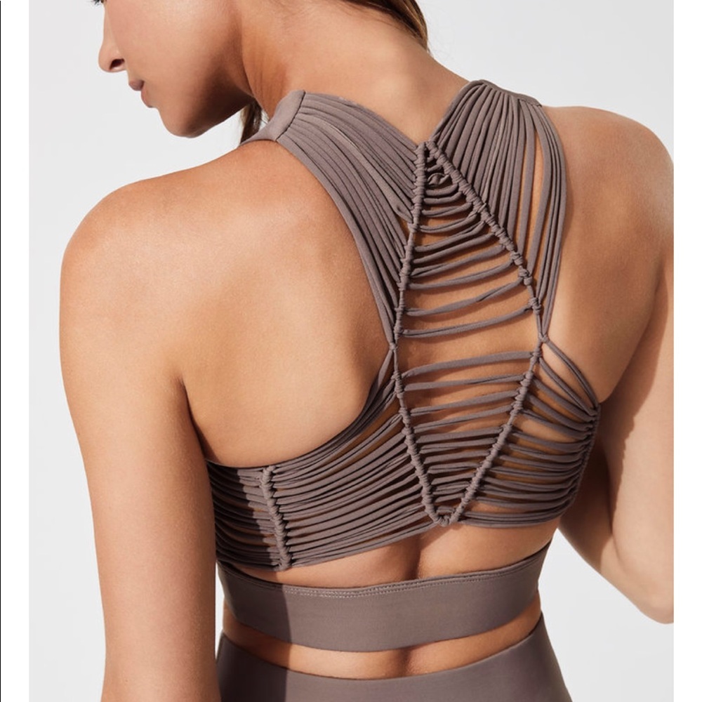 Carbon38 Seminyak Sports Bra Crop Top Large Beige